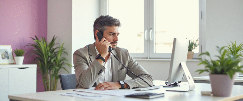 Atención al cliente mediante inteligencia artificial en una oficina .